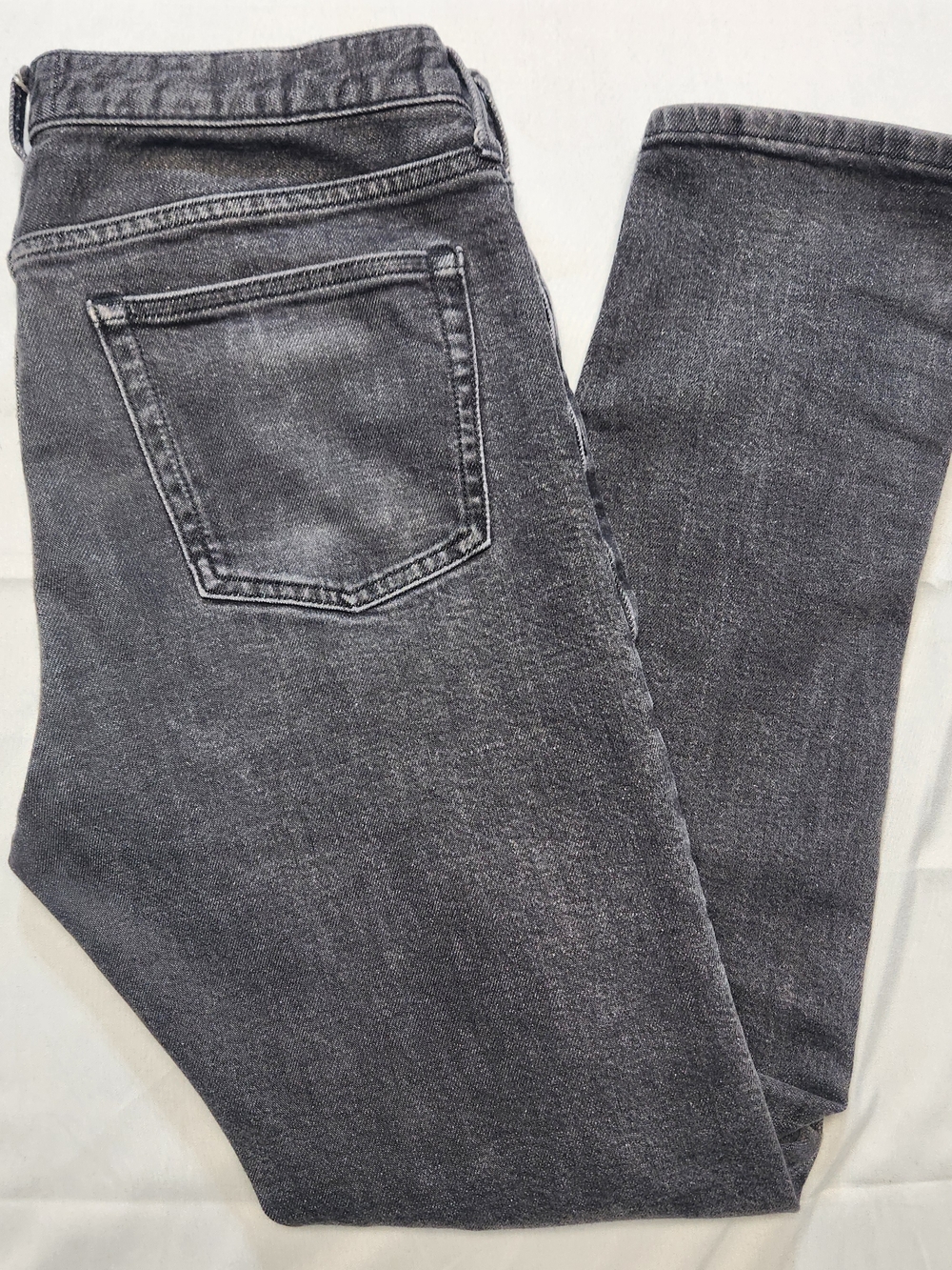Everlane Mens Selvedge Slim Fit Jean Organic Cotton Washed Black 33x32